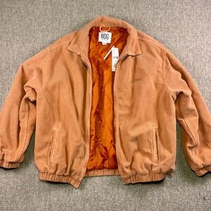 BDG Urban Outfitters Corduroy Zip Jacket‎ NWT Small Retro Tan Bomber